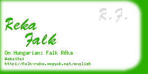 reka falk business card
